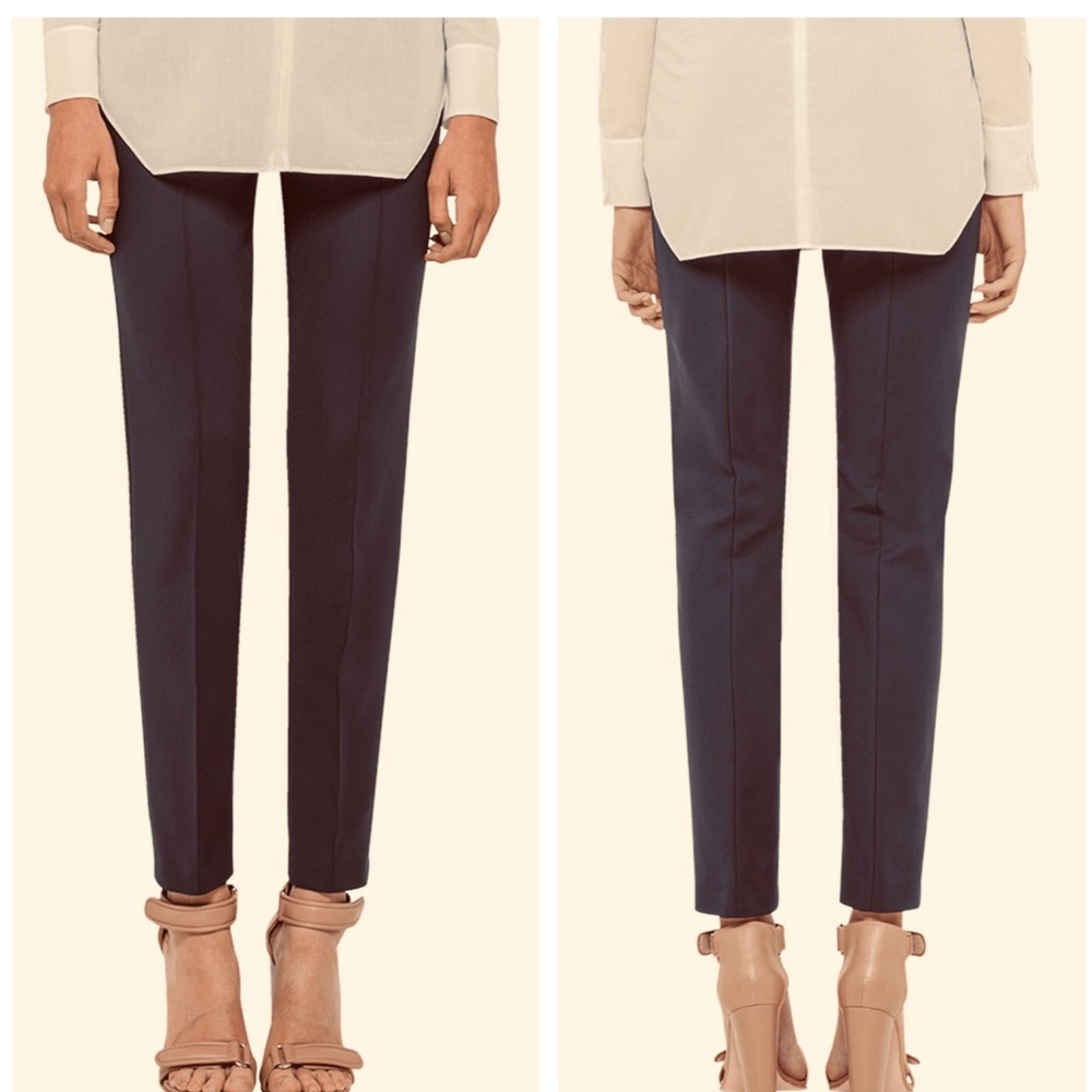 AKRIS Melissa Silk Slim Leg Side Zip Pant 8 NWOT - Picture 3 of 8